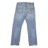CARHARTT Mens Jeans Blue Regular Straight Denim Light W32 L28 Workwear Casual