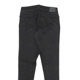 LEVI'S Womens Jeans Black Regular Skinny Denim Raw W28 L30 Classic Cotton Blend