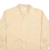 DIPLOMAT Mens Beige Polyester Blend Shirt L Classic Long Sleeve Button Front