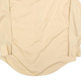 DIPLOMAT Mens Beige Polyester Blend Shirt L Classic Long Sleeve Button Front