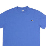 DICKIES Mens Blue & Black Graphic T-Shirt L Short Sleeve Crew Neck Pocket