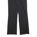 DICKIES Womens Black Slim Straight Trousers W30 L32 Cotton Blend Zip Closure