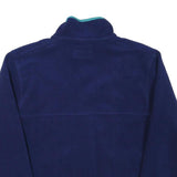 LL BEAN Womens Blue Fleece Jacket M Polyester Blend Zip Casual Outdoor