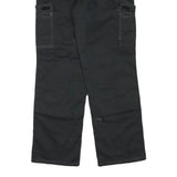 DICKIES Mens Regular Black Cotton Blend Cargo Trousers W32 L30 Workwear Zip