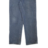 TRACK Mens Regular Blue Jeans Denim W34 L31 Cotton Blend Zip Casual Classic Fit