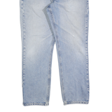 CARHARTT Mens Regular Fit Light Blue Denim Cotton Blend Jeans W38 L32 Zip