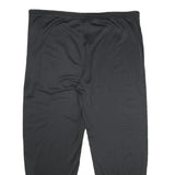REEBOK Mens Joggers Black XL W44 L32 Polyester Slim Tapered Drawstring Training