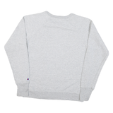 CHAMPION Mens Grey Cotton Blend Crew Neck M Sweatshirt Classic Logo Pullover