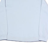 ELLESSE Womens Blue Crew Neck UK 12 Cotton Blend Sweatshirt Casual Pullover