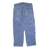 DICKIES Mens Jeans Blue Regular Straight Denim Medium W36 L30 Workwear