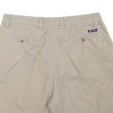 CHAPS Mens Shorts Beige Casual Plain L W36 Cotton Blend Comfortable Summer Wear