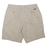 CHAPS Mens Shorts Beige Casual Plain L W36 Cotton Blend Comfortable Summer Wear