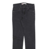 LEVI'S 510 Girls Slim Black Denim Medium Wash W27 L30 Cotton Blend Zip Jeans