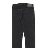 LEVI'S 510 Girls Slim Black Denim Medium Wash W27 L30 Cotton Blend Zip Jeans