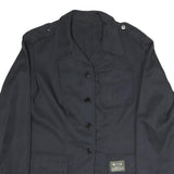 JUST CALL ME SUSIE Womens Black Button Jacket S Polyester Blend Plain Casual