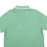 TOMMY HILFIGER Mens Green Short Sleeve Plain L Cotton Blend Polo Shirt