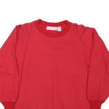 GLORIA VANDERBILT Womens Red Crew Neck M Casual Cotton Blend Sweatshirt