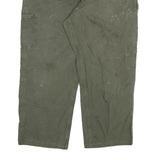 CARHARTT Mens Cotton Blend Green Relaxed Straight Trousers W40 L26 Workwear