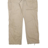 CARHARTT Mens Cotton Blend Beige Regular Straight Trousers W38 L31 Workwear