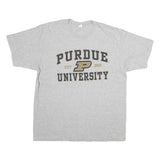 ANVIL Mens Grey Purdue University Graphic T-Shirt XL Short Sleeve Crew Neck