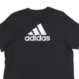 ADIDAS Mens Black Knapp Graphic T-Shirt XL Crew Neck Short Sleeve Cotton