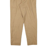 DAVID N Womens Wool Blend Beige Relaxed Straight Trousers W26 L28 Classic Fit