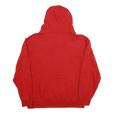 DICKIES Mens Red Hoodie L Cotton Pullover Workwear Casual Sweatshirt