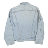 LEE Mens Light Blue Denim Jacket XL Cotton Blend Button Closure Casual