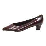 THE SADDLER Kitten Heels Brown Leather Womens UK 4