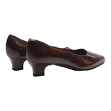 THE SADDLER Kitten Heels Brown Leather Womens UK 4