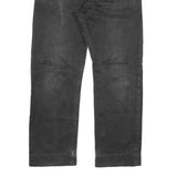 CARHARTT Mens Black Regular Straight Denim Light W36 L29 Cotton Blend Zip Jeans
