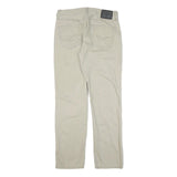 LEVI'S Mens Cotton Blend Beige Slim Straight Trousers W33 L32 Casual Wear