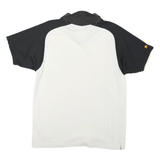 NIKE Mens White & Black Juventus Graphic T-Shirt L Short Sleeve V-Neck Sports