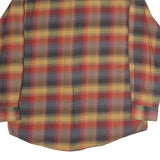 OSHKOSH Mens Yellow & Red Plaid Cotton Shirt XL Classic Long Sleeve Casual