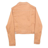 CHICOREE Womens Beige Cotton Button Jacket XS Jeanswear Casual Lightweight