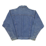 WRANGLER Mens Blue Denim Jacket S Cotton Blend Button Closure Classic Fit Casual