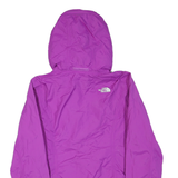 THE NORTH FACE Womens Purple Outdoor Jacket S Polyester Blend Zip Hooded