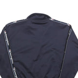 CHAMPION Womens Navy Blue Track Jacket XS Polyester Zip Plain Sporty Casual