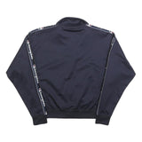CHAMPION Womens Navy Blue Track Jacket XS Polyester Zip Plain Sporty Casual