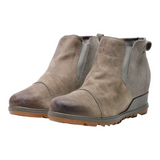 SOREL Ankle Boots Grey Leather Womens UK 7.5