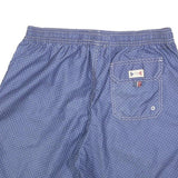 TOMMY HILFIGER Mens Blue Casual Shorts S W30 Polka Dot Print Swimwear