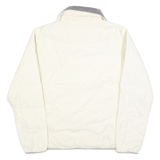 THE NORTH FACE Womens White Outdoor Jacket S Polyester Quilted Zip Warm