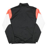 PUMA Mens Black Red & White Sports Track Jacket S Polyester Zip Plain