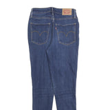 LEVI'S 721 Womens Slim Blue Denim Jeans W26 L28 Cotton Blend Zip
