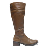 MARC O'POLO Womens Knee High Leather Boots Brown UK 5 Stylish Comfortable
