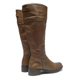 MARC O'POLO Womens Knee High Leather Boots Brown UK 5 Stylish Comfortable