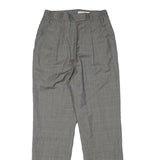 HONMA COLLECTION Womens Regular Grey Polyester Blend Trousers W25 L28 Classic