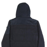 PME LEGEND Mens Navy Blue Wool Blend Jacket M Zip Hooded Casual Warm Winter