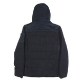 PME LEGEND Mens Navy Blue Wool Blend Jacket M Zip Hooded Casual Warm Winter