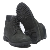 TIMBERLAND Womens Black Leather Lace-Up Boots UK 6 Classic Durable Outdoor